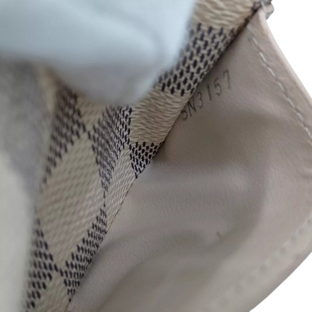 644268BC (L3) Louis Vuitton Walelt Long White Damier Azur - Picture 9 of 10